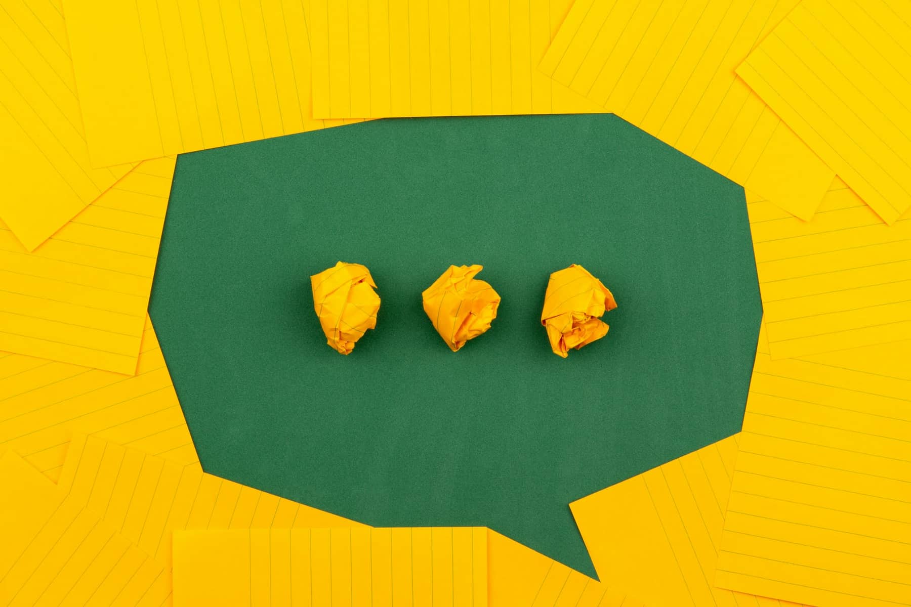 Speech bubble illustration representing chatbot conversations